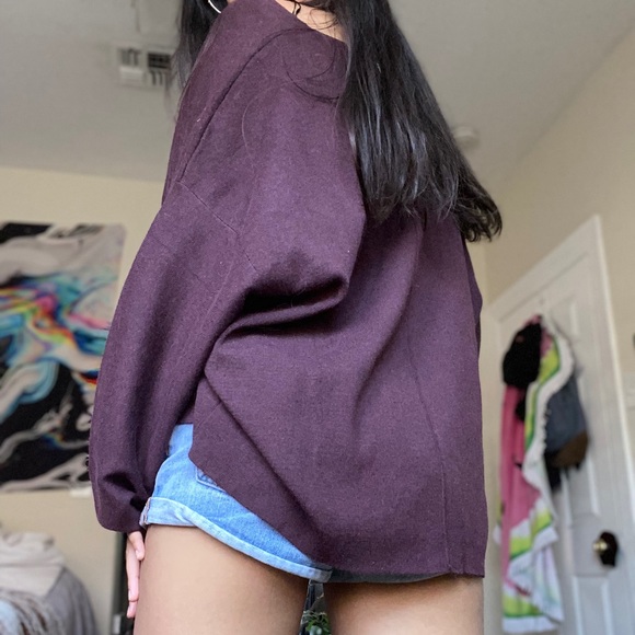 Burgundy Knit Sweater - Picture 5 of 6